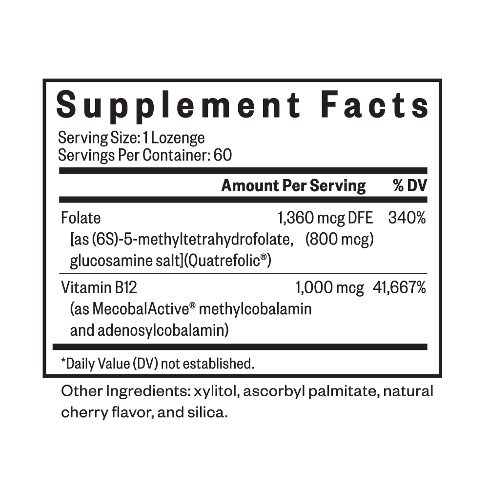 Methyl B12 with L-Methylfolate - Smart Routine Choice
