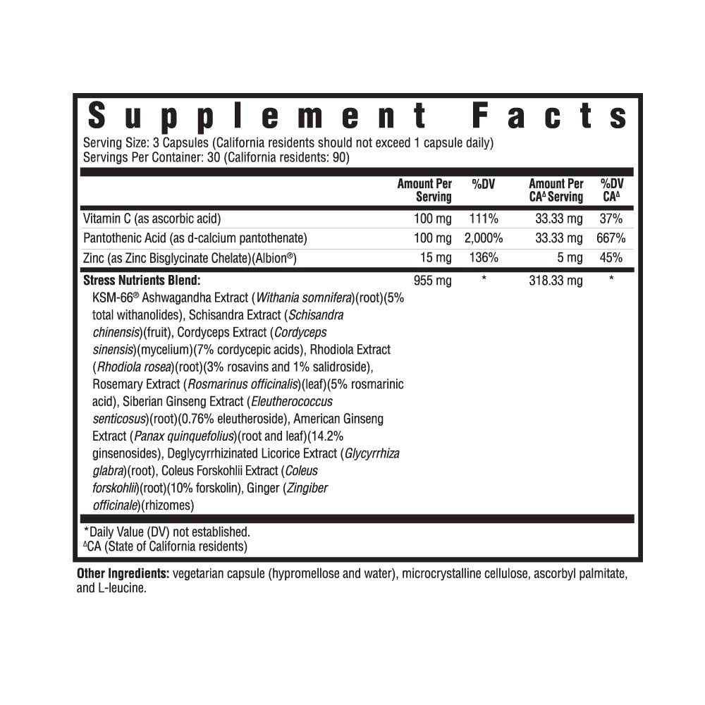 Stress Nutrients - Smart Routine Choice