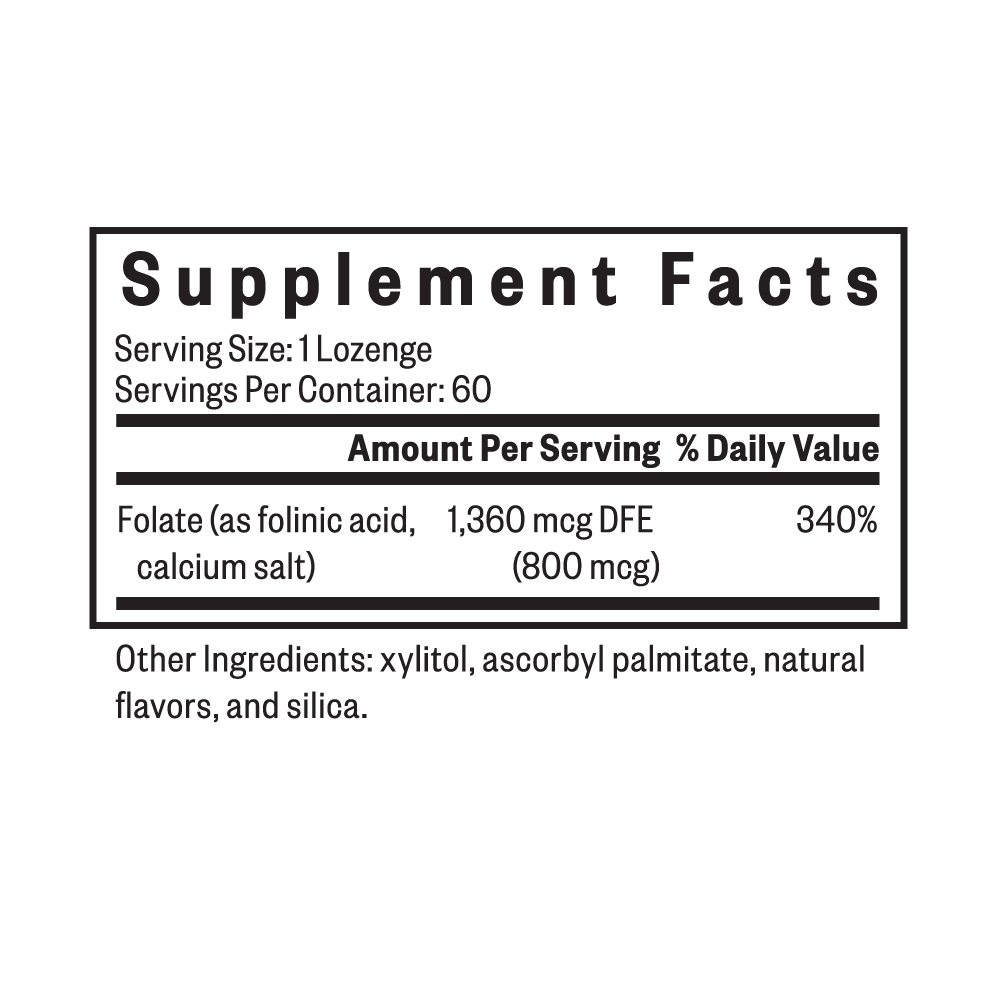 Folinic Acid Lozenge - Smart Routine Choice