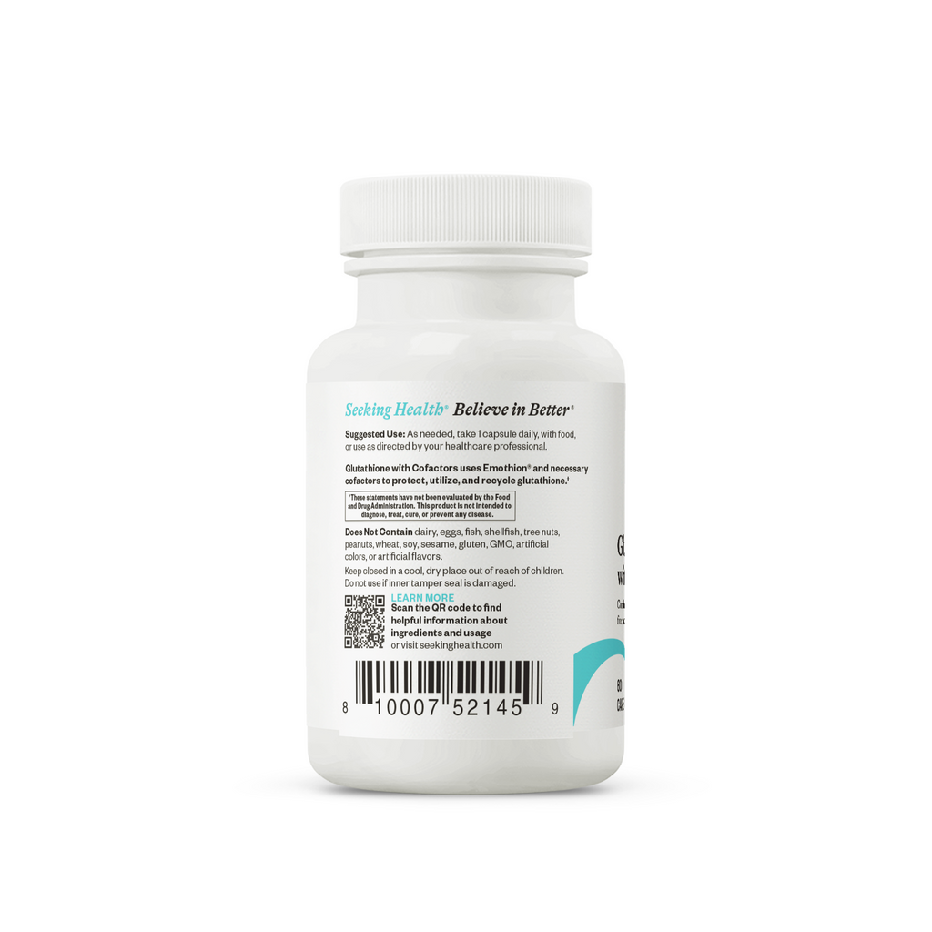 Glutathione with Cofactors ( formerly Glutathione Plus) - Smart Routine Choice