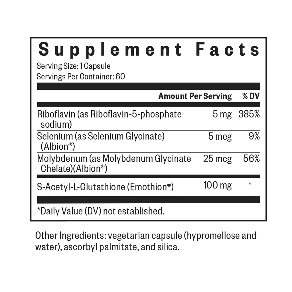 Glutathione with Cofactors ( formerly Glutathione Plus) - Smart Routine Choice