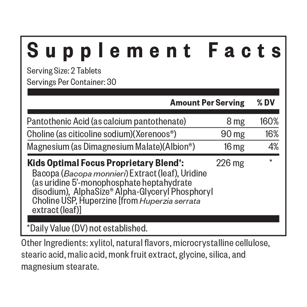 Kids Optimal Focus - Smart Routine Choice