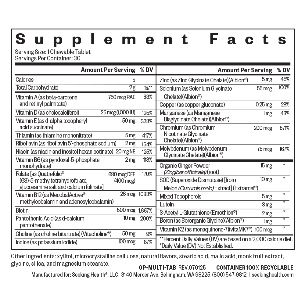Multivitamin One Chewable - Everyday Health Routine