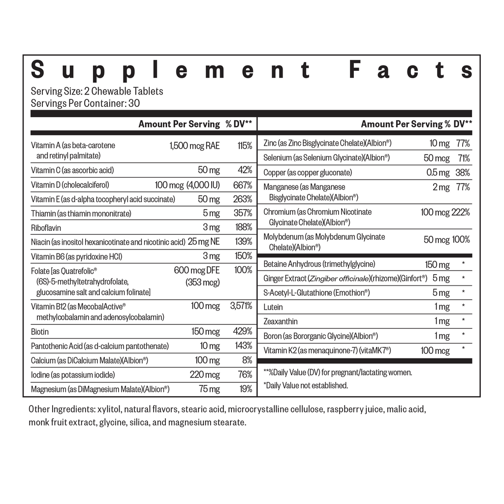 Prenatal Essentials Chewable - Smart Routine Choice