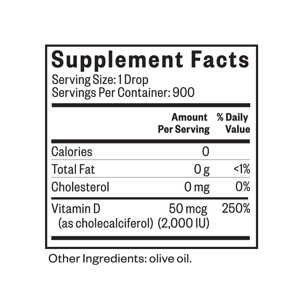 Vitamin D3 Drops - Everyday Health Routine