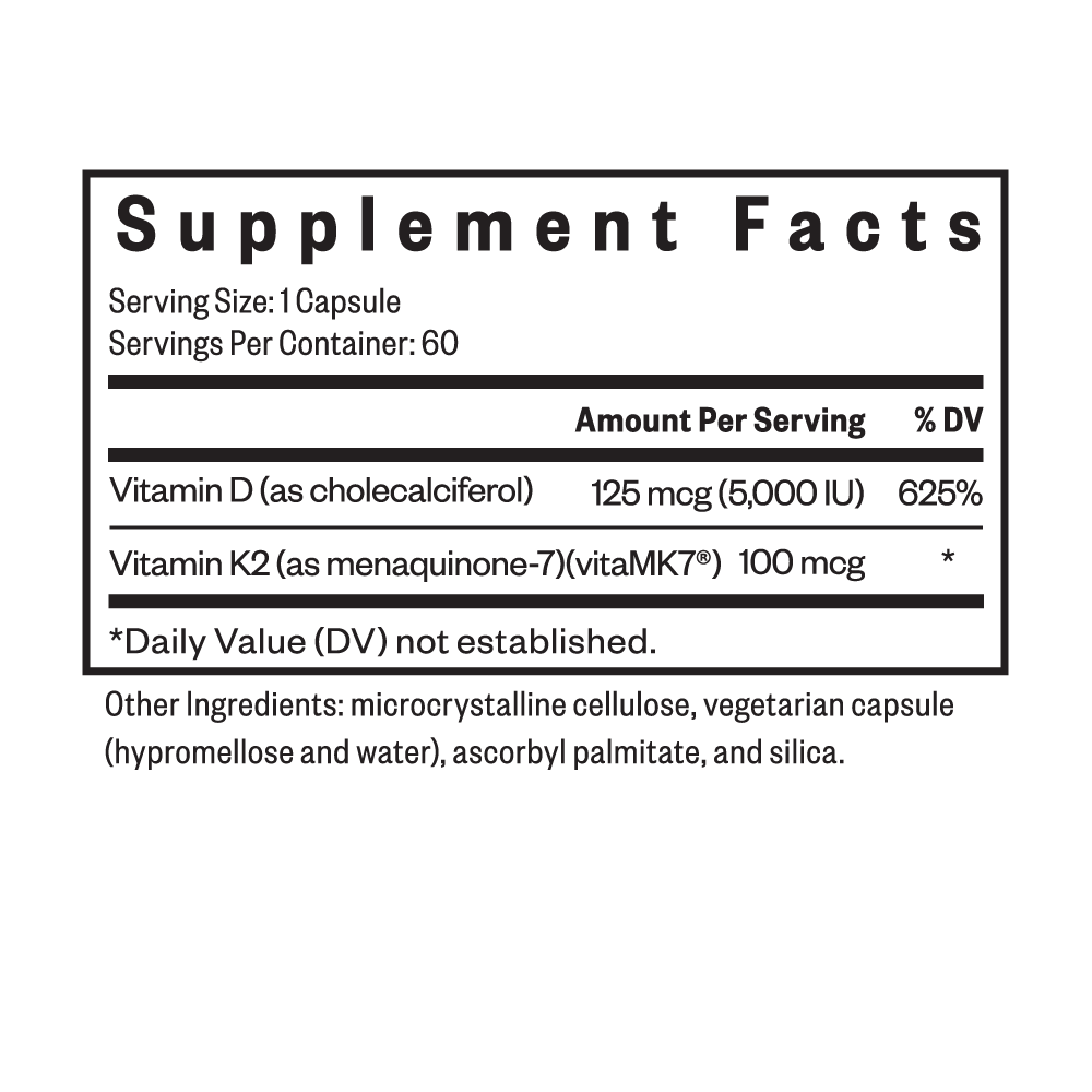 Vitamin D3 + K2 - Everyday Health Routine